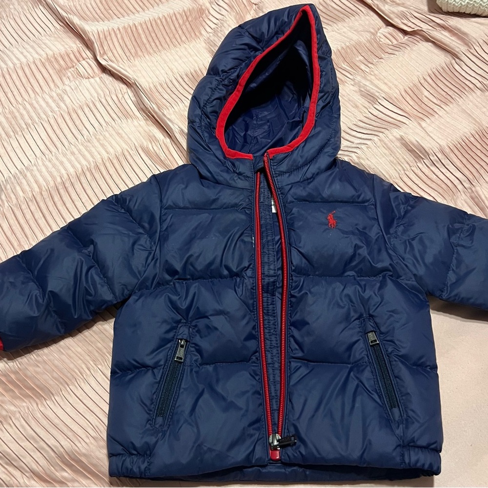 Ralph Lauren Navy Blue Puffer Jacket